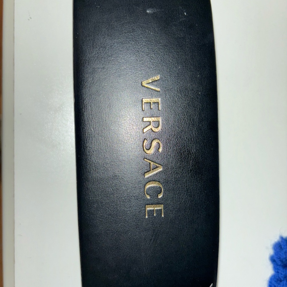 Versace Black and Gold Eyewear Case
